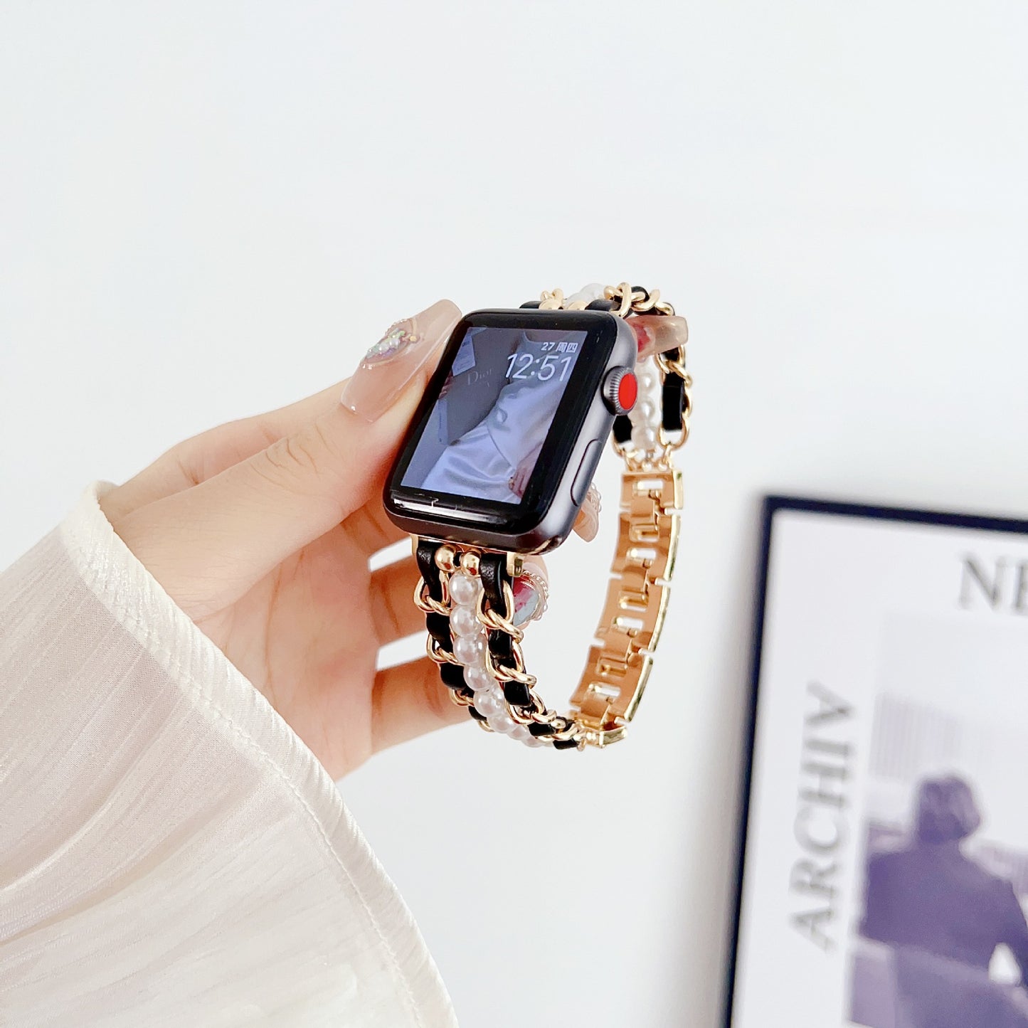 Apple Watch Armband I "Luxury Pearl"